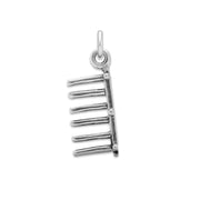 Agility Weave Pole Necklace Pendant In Sterling Silver