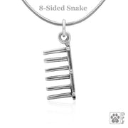 Agility Weave Pole Necklace Pendant In Sterling Silver