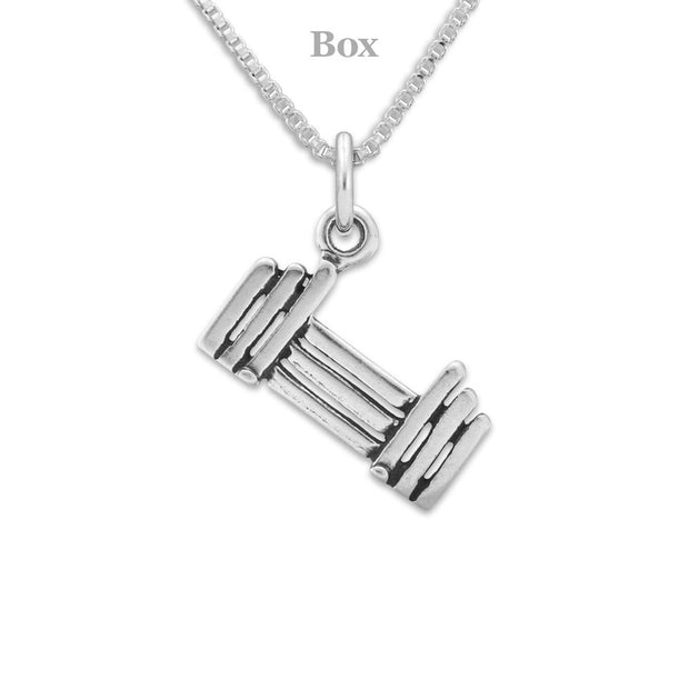 Agility Jump Necklace Pendant In Sterling Silver