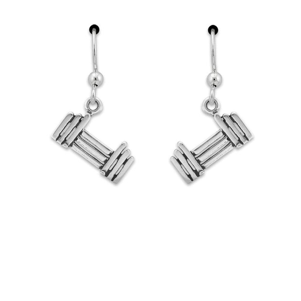 Agility Jump Earrings In Sterling Silver