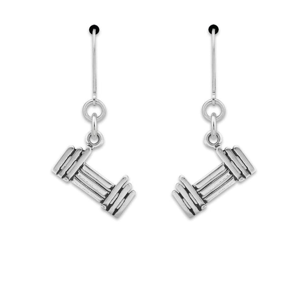 Agility Jump Earrings In Sterling Silver