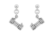 Agility Jump Earrings In Sterling Silver