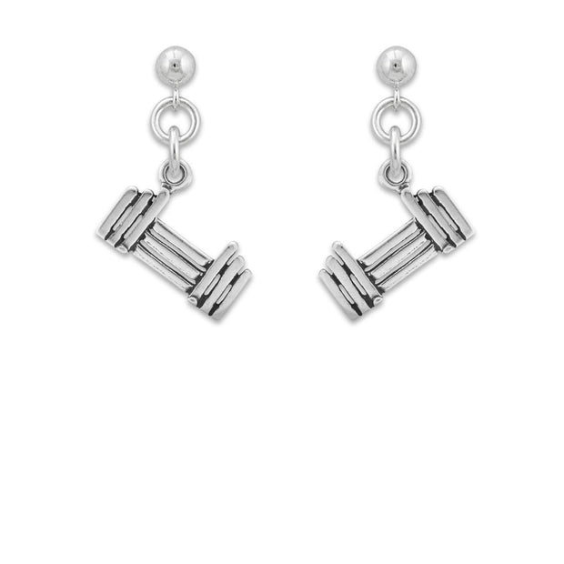 Agility Jump Earrings In Sterling Silver