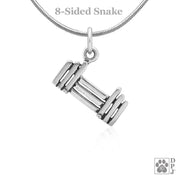 Agility Jump Necklace Pendant In Sterling Silver