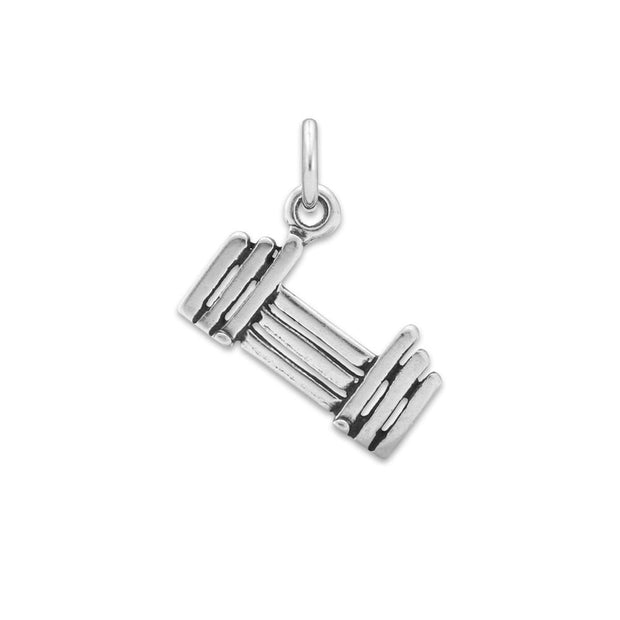 Agility Jump Necklace Pendant In Sterling Silver