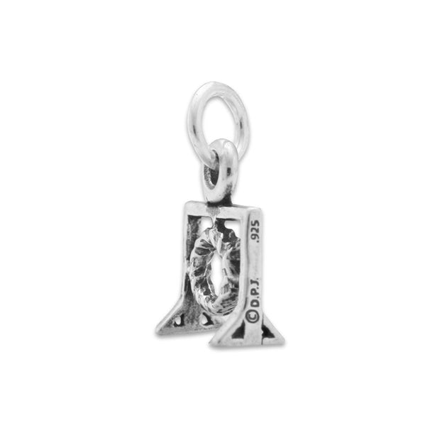 Agility Tire Necklace Pendant In Sterling Silver