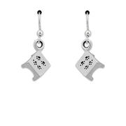 Agility Pause Table Earrings In Sterling Silver