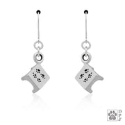 Pause table earrings on leverbacks in sterling silver, Top rated Agility gifts