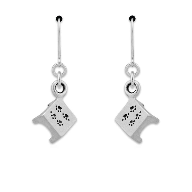 Agility Pause Table Earrings In Sterling Silver