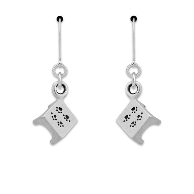 Pause table earrings on leverbacks in sterling silver, Top rated Agility gifts