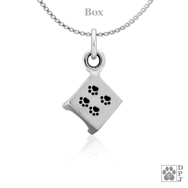 Agility Pause Table Necklace Pendant In Sterling Silver