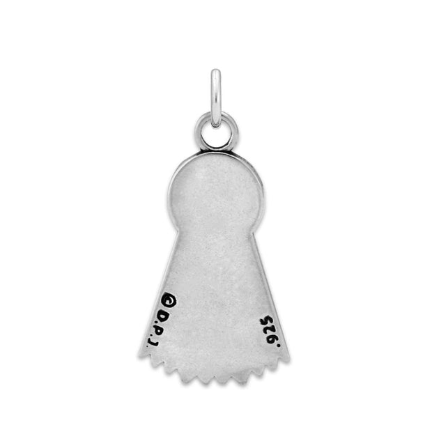 Personalized Crystal Ribbon Necklace in Sterling Silver, Award Jewelry