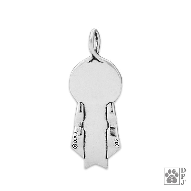 Personalized Victory Paws Pendant In Sterling Silver