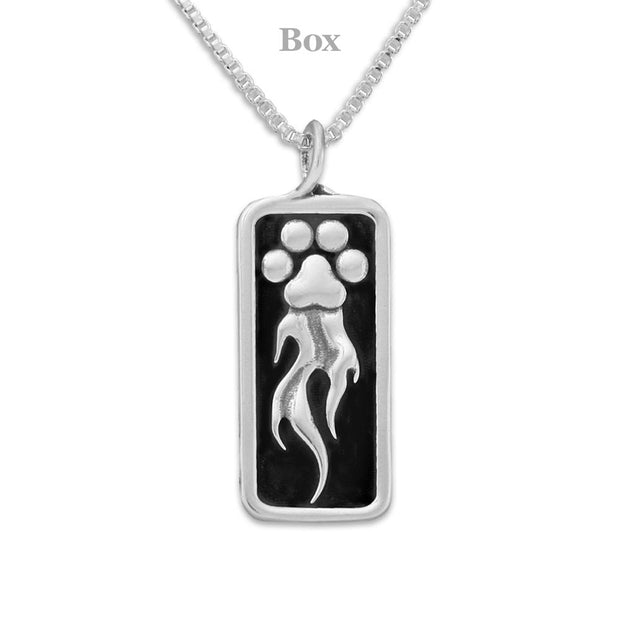 Speed Paws Pendant In Sterling Silver