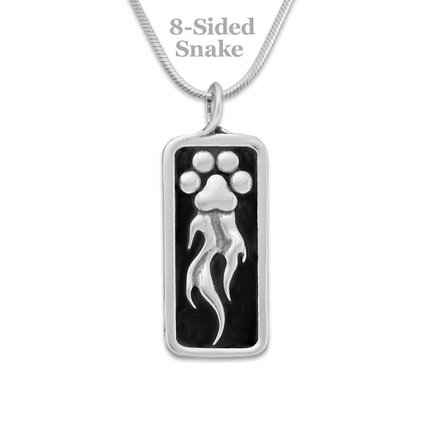 Speed Paws Pendant In Sterling Silver