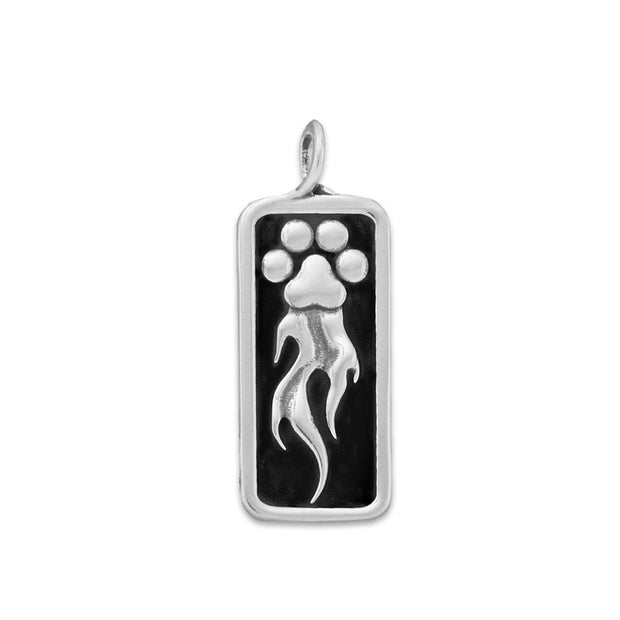 Speed Paws Pendant In Sterling Silver