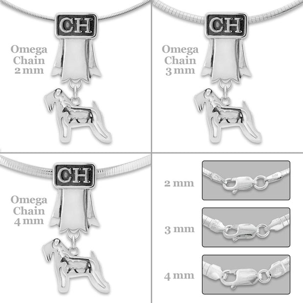 Personalized Champion Necklace In Sterling Silver