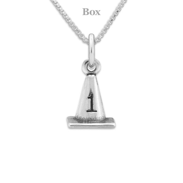 #1 Cone Necklace Pendant In Sterling Silver