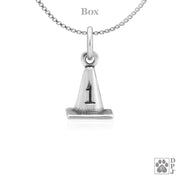 #1 Cone Necklace Pendant In Sterling Silver