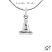 #1 Cone Necklace Pendant In Sterling Silver