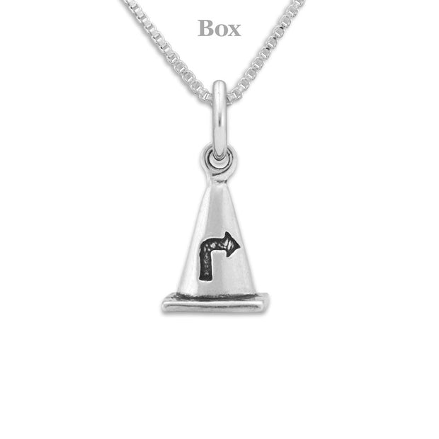 Rally Cone Pendant In Sterling Silver