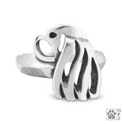 Sterling Silver Cavalier King Charles Ring