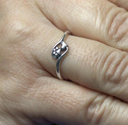 Popular Gold Paw Print and Heart Ring, 14K Close To My Heart Ring