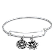 Paw Print Bracelet, Sterling Silver Adjustable Growing Your Love Bracelet