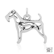 Airedale Terrier Necklace Jewelry in Sterling Silver