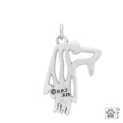 Afghan Hound Necklace in Sterling Silver