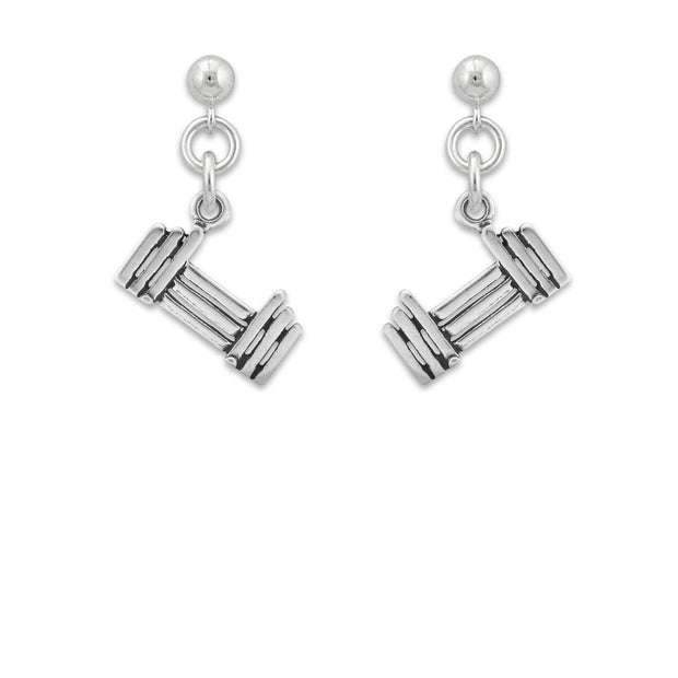 Agility Jump Earrings In Sterling Silver