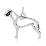 Sterling Silver American Staffordshire Terrier Necklace Jewelry