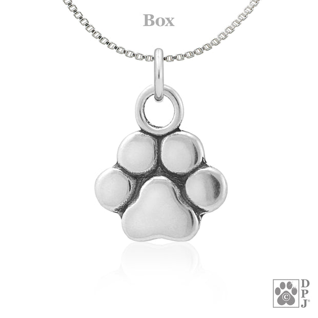 Paw print necklace jewelry in sterling silver, Top rated paw print gifts for cat moms