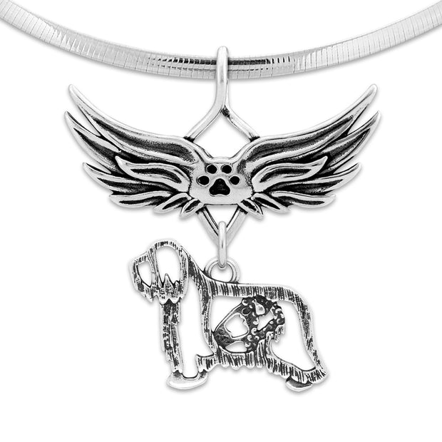 Bearded Collie Remembrance Necklace