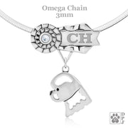 Bichon Frise Champion Show jewelry in sterling silver, Bichon Frise Multiple Best In Show necklace in sterling silver