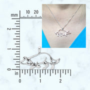 Sterling Silver Crouch Border Collie Charm