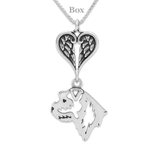 Border Terrier Angel Necklace