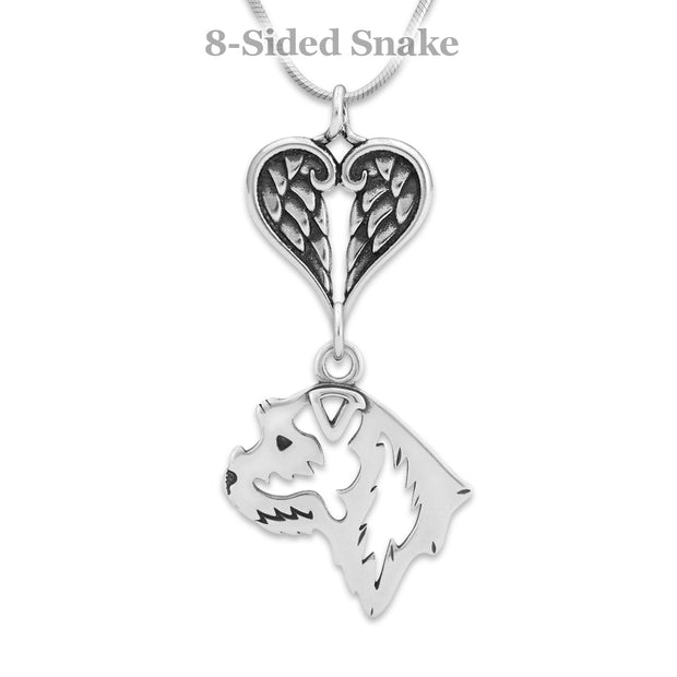 Border Terrier Angel Necklace