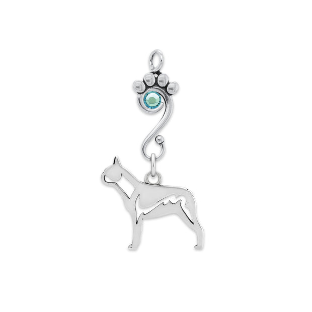 Crystal Boston Terrier Necklace, Body