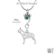 Crystal Boston Terrier Necklace, Body