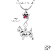 Crystal Cairn Terrier w/Rat Necklace, Body