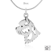 Cairn Terrier Pendant Necklace in Sterling Silver