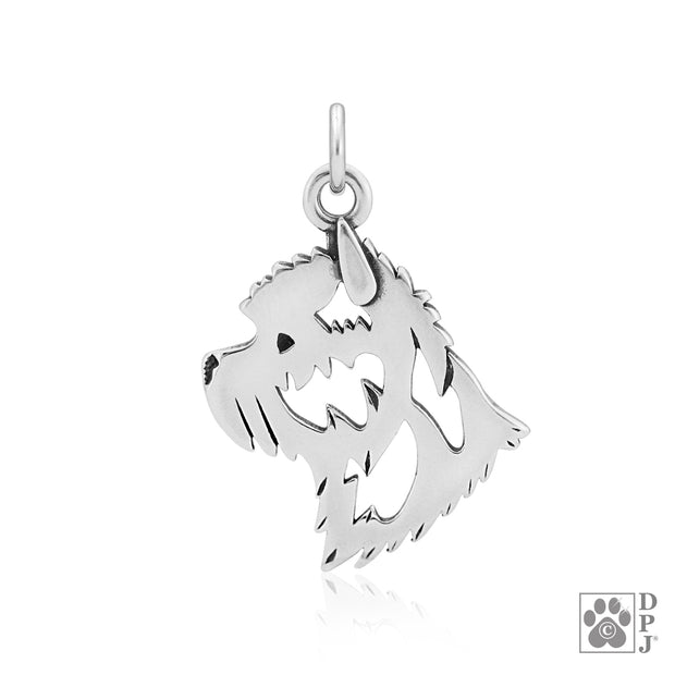 Cairn Terrier Pendant Necklace in Sterling Silver