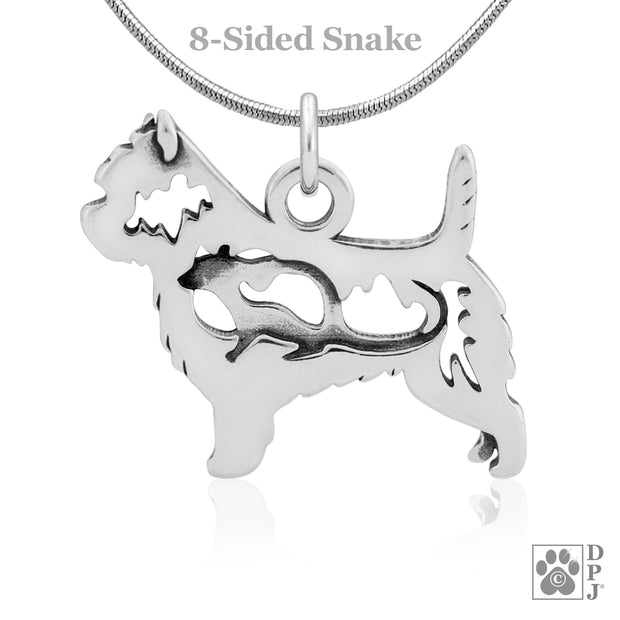 Cairn Terrier Necklace Jewelry in Sterling Silver