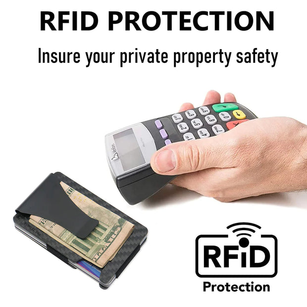 Custom Money Clip with Rhodium Finish and RFID
