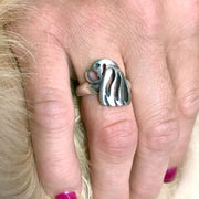 Sterling Silver Cavalier King Charles Ring