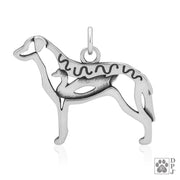 Chesapeake Bay Retriever Necklace Jewelry in Sterling Silver