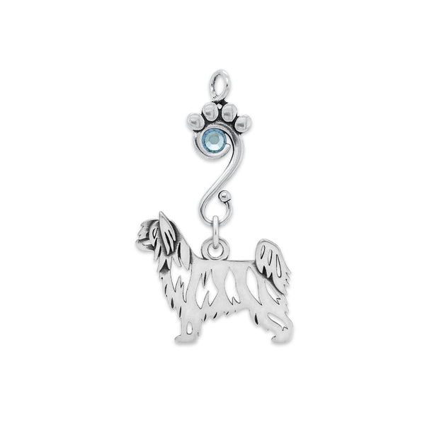 Crystal Chinese Crested Powder Puff Necklace, Body