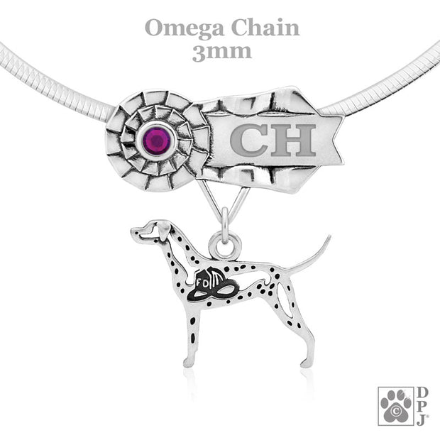 Dalmation Champion gifts in sterling silver, Dalmation PACH jewelry in sterling silver