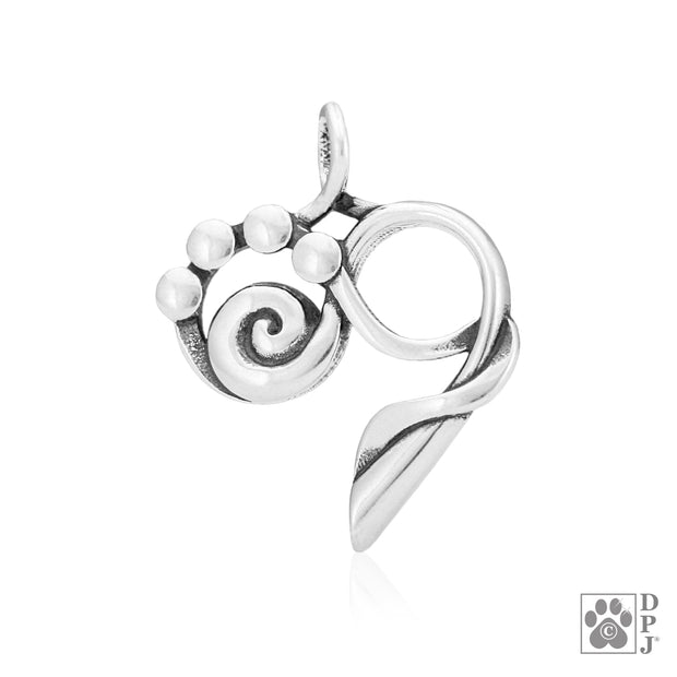 Infinity sign heart necklace pendant in sterling silver, Best animal lover jewelry gifts